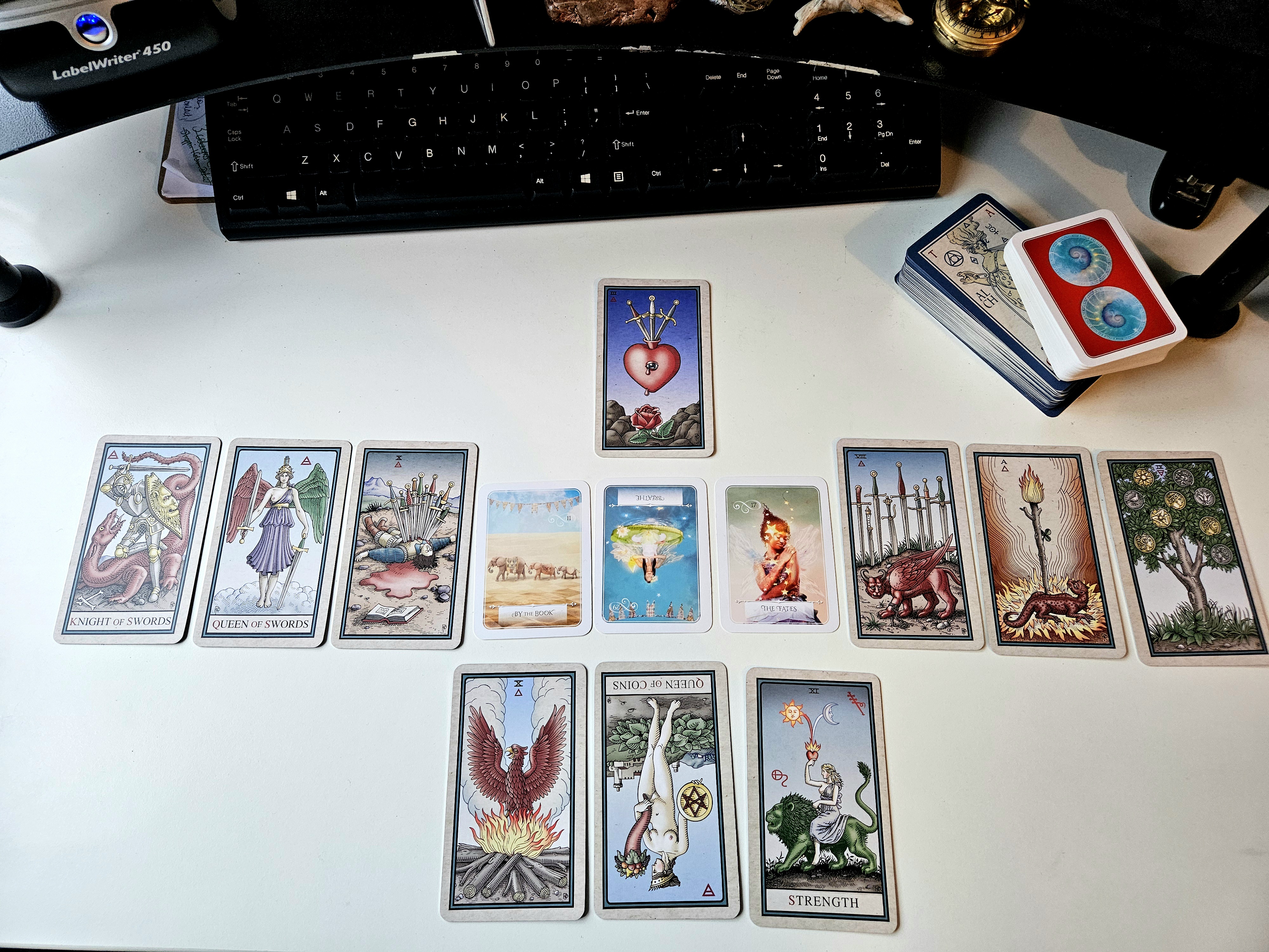 Tarot spread overview for the Reading the Grip series