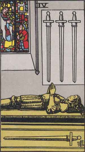 Four of Swords tarot card
