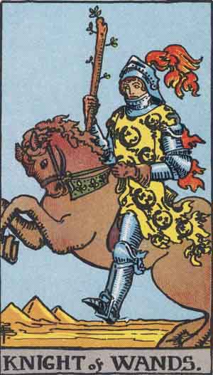 Rider-Waite-Smith Knight of Wands